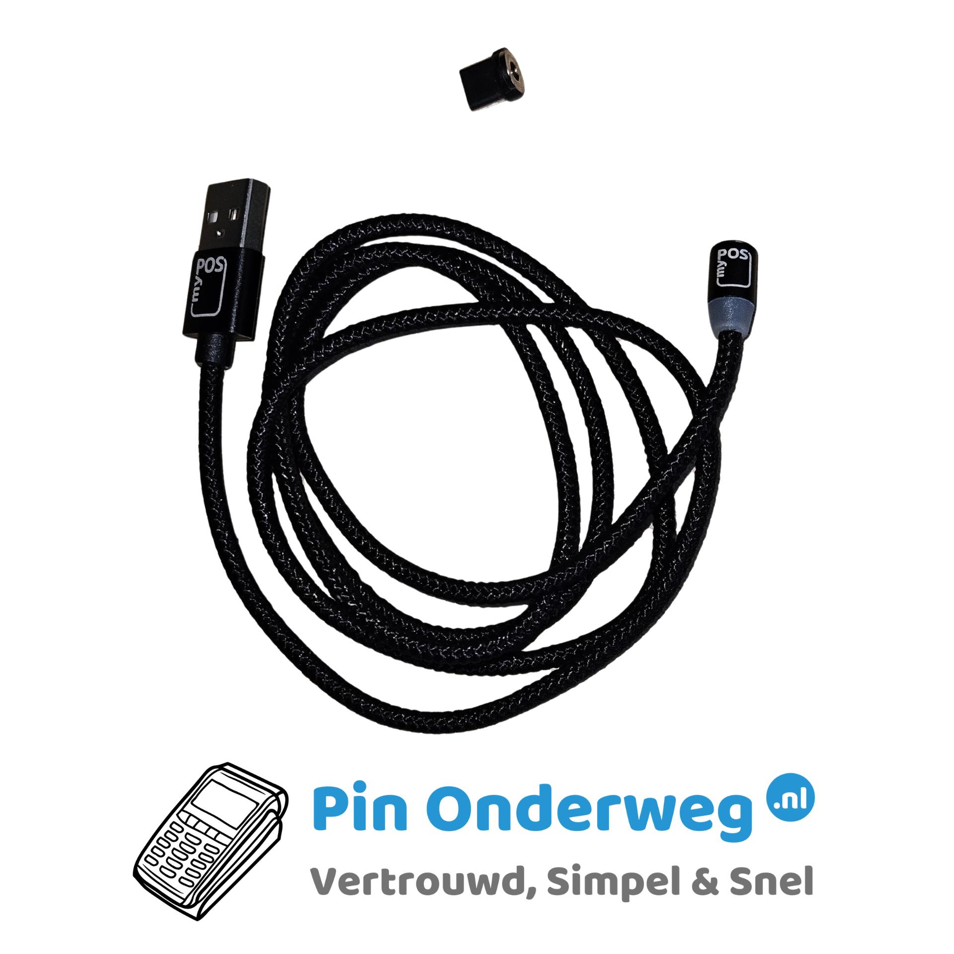 myPOS Go 2 incl. magnetische oplaadkabel