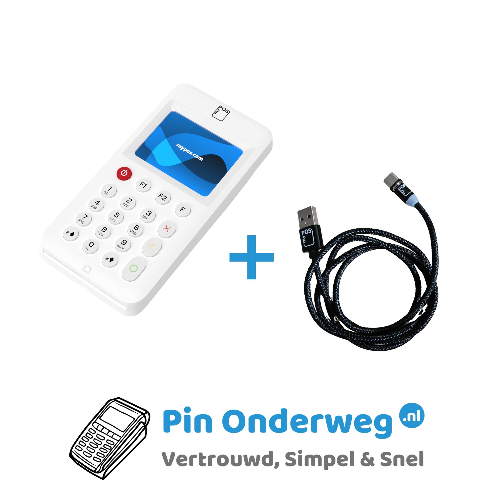 myPOS Go 2 incl. magnetische oplaadkabel