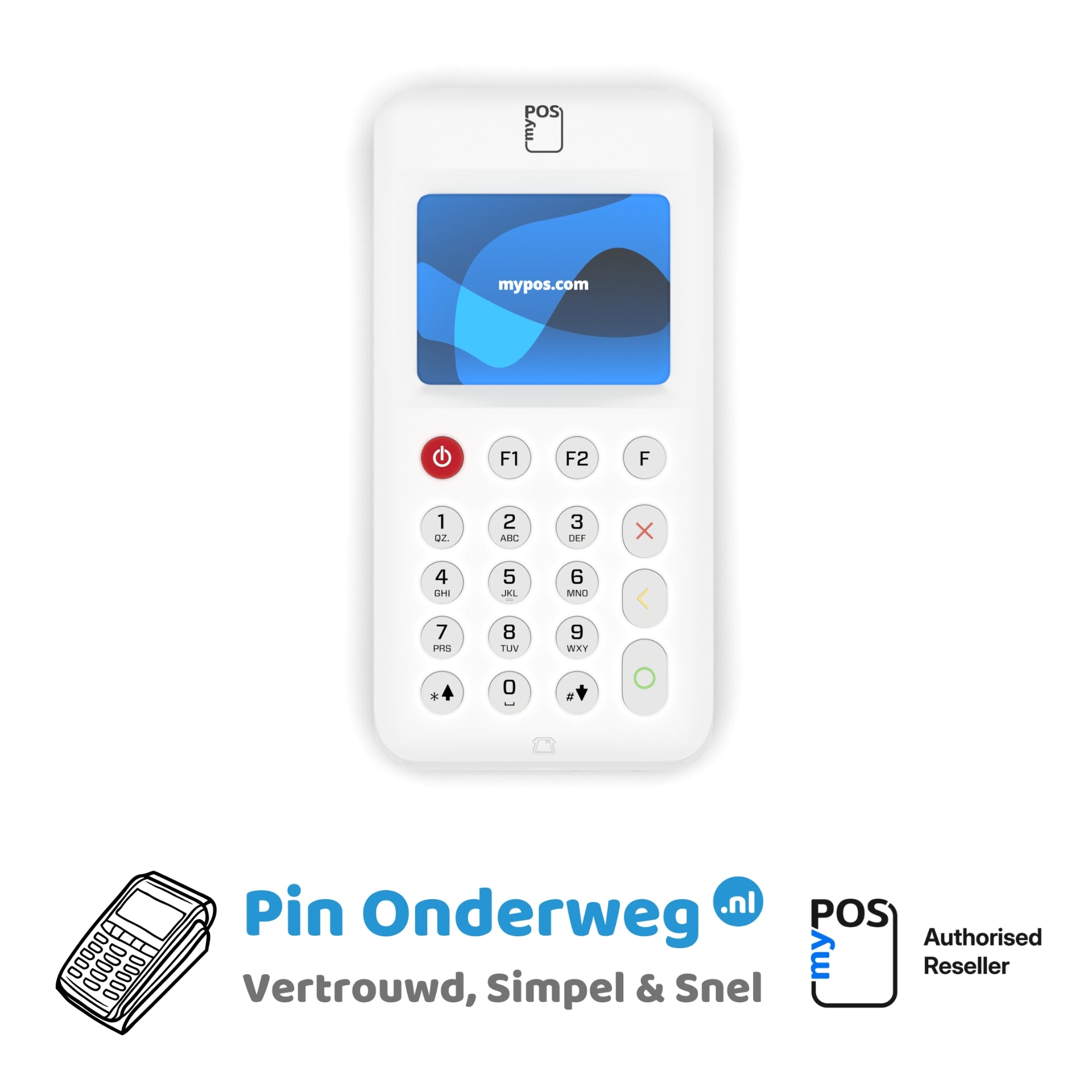 Tweedekans myPOS Go 2 Mobiele Pinautomaat 4G
